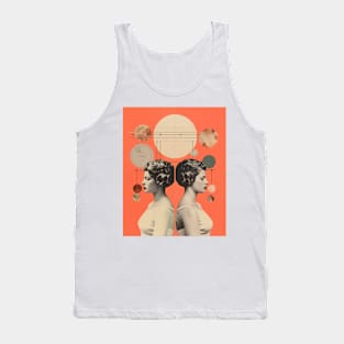 Gemini collage art astrology Tank Top